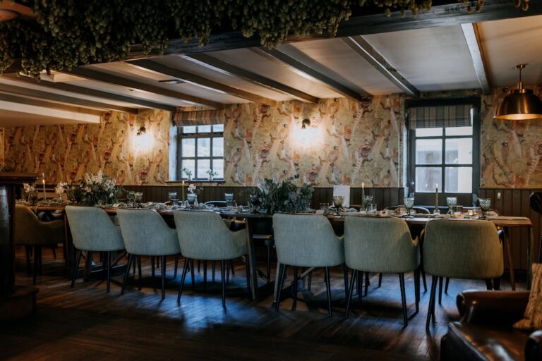 A private dining table at The Ferry House